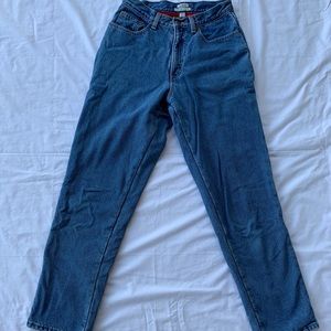 L.L. Bean fleece lined mom jeans